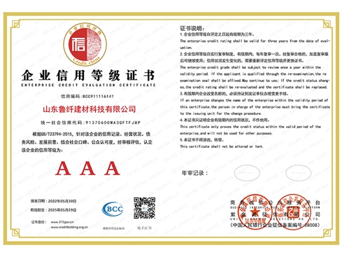信用等級證書